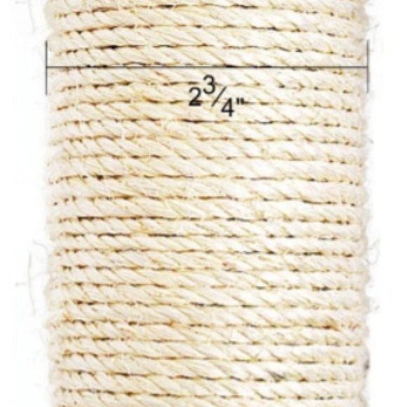 Custom Handmade Cat Tree with Natural Sisal Scratching Posts and Teasing Rope - Picture 4 of 5